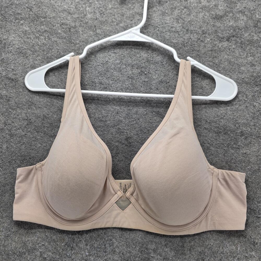 ThirdLove Bra Womens 40B Beige 24/7 Plunge Underwire Molded Lightly Lined